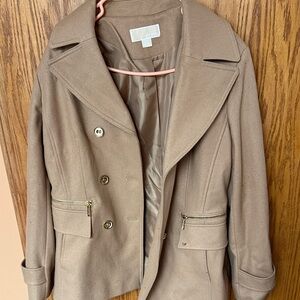 Michael Kors Tan Pea Coat